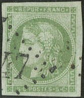 No 42III, Vert-sauge, Pos. 2, Jolie Pièce. - TB - 1870 Emissione Di Bordeaux