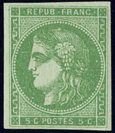 No 42IIf, Vert Jaune, Petites Marges Mais Très Frais Et TB - 1870 Uitgave Van Bordeaux