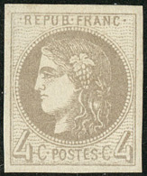 No 41II, Gris, Gomme Diminuée Sinon Très Frais Et TB - 1870 Uitgave Van Bordeaux