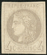 Report I. No 41I, Gris Jaunâtre, Pd Mais TB D'aspect - 1870 Emissione Di Bordeaux