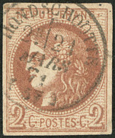 No 40IIg, Obl Cad De Mars 71, Nuance Claire, Pli Mais TB D'aspect - 1870 Uitgave Van Bordeaux