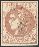 No 40IIg, Chocolat, Pos. 2. - TB - 1870 Emissione Di Bordeaux