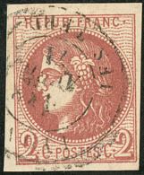 No 40IIc, Obl Cad. - TB - 1870 Emissione Di Bordeaux