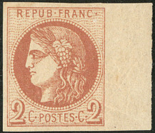 No 40IIa, Brun-rouge Clair, Bdf, Jolie Pièce. - TB - 1870 Uitgave Van Bordeaux
