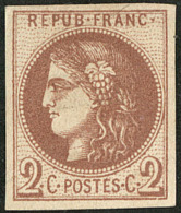 Report I. No 40Ib, Chocolat Foncé. - TB - 1870 Uitgave Van Bordeaux