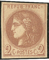 Report I. No 40I, Nuance Foncée, Larges Charnières Sinon TB - 1870 Uitgave Van Bordeaux