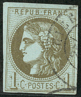 No 39IIIl, Olive Clair, Pos. 2, Obl Cad. - TB - 1870 Emissione Di Bordeaux