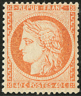 No 38, Orange, Quasiment **, Très Frais. - TB - 1870 Beleg Van Parijs