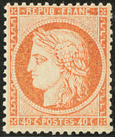 No 38, Orange, Quasiment **, Très Frais. - TB - 1870 Siège De Paris