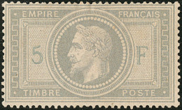 "5" Et "F" En Bleu. No 33d, Pd Mais TB D'aspect. - R - 1863-1870 Napoléon III Lauré