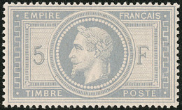 No 33a, Gris Bleu, Superbe. - RRR - 1863-1870 Napoleone III Con Gli Allori