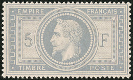 No 33a, Gris Bleu, Superbe. - RRR - 1863-1870 Napoleon III With Laurels