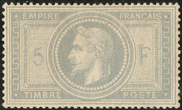 No 33, Gris-violet, Infime Point Clair Au Verso Mais Très Frais Et TB D'aspect. - R - 1863-1870 Napoleon III With Laurels