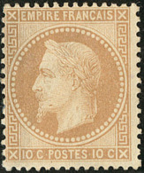No 28I, Bistre, Gomme Très Altérée Sinon TB - 1863-1870 Napoleon III Gelauwerd