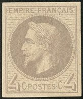 Non Dentelé. No 27Ia (gris Lilas). - TB - 1863-1870 Napoleon III Gelauwerd