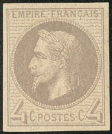 Non Dentelé. No 27Ia (gris Lilas). - TB - 1863-1870 Napoléon III Lauré