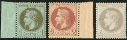 Nos 25 Bdf, 26I ** Bdf, 27II. - TB - 1863-1870 Napoleone III Con Gli Allori