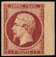 Réimpression. No 18e, Carmin, Bdf, Superbe. - R - 1853-1860 Napoleone III