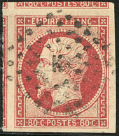 No 17Ad, Vermillonné, Trois Voisins, Ex Choisi. - TB - 1853-1860 Napoleone III