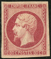 No 17A, Carmin, Très Frais. - TB. - RR - 1853-1860 Napoleone III