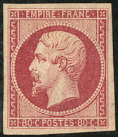 No 17A, Carmin, Très Frais. - TB. - RR - 1853-1860 Napoléon III