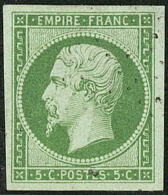 No 12c, Vert Foncé, Ex Choisi. - TB - 1853-1860 Napoleone III