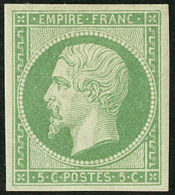 No 12, Vert, Très Frais. - TB - 1853-1860 Napoleone III