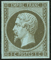 No 11, Vert-olive, Très Frais. - TB - 1853-1860 Napoléon III