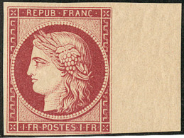 Réimpression. No 6g, Bdf, Filet Effleuré En Bas à Droite, Très Frais. - TB - 1849-1850 Ceres