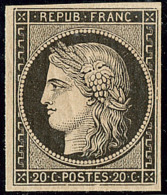 Réimpression. No 3k, Noir, Très Frais. - TB - 1849-1850 Ceres