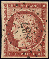 No 6b, Obl Pc 837, Jolie Pièce. - TB. - R - 1849-1850 Ceres