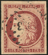 No 6b, Obl Pc, Jolie Pièce. - TB. - R - 1849-1850 Ceres