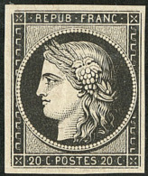 No 3a, Pli Horizontal En Bas, TB D'aspect - 1849-1850 Ceres