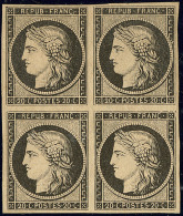 No 3, Bloc De Quatre, Très Frais. - TB - 1849-1850 Ceres