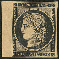 No 3, Bdf, Pli De Gomme Mais TB D'aspect - 1849-1850 Ceres