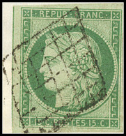 No 2b,  Un Voisin, Obl Grille Sur Petit Fragment. - TB - 1849-1850 Ceres