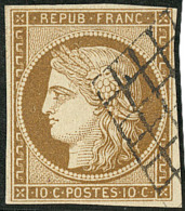 No 1d, Obl Grille, Jolie Pièce. - TB - 1849-1850 Cérès