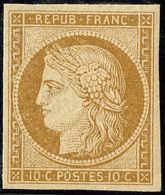 No 1, Bistre, Très Frais. - TB. - R - 1849-1850 Cérès