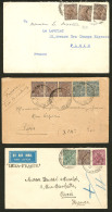 INDE ANGLAISE. Lot. 1935-1937, 3 Enveloppe Afft Type George V Et Obl Diverses. - TB - Other & Unclassified