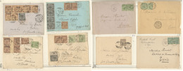 Lot. 1888-1930 (Poste), 101 Enveloppe Avec Affts Et Obl Divers Dont Recommandées Et Destinations Diverses. - TB - Andere & Zonder Classificatie