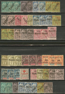Collection. 1893-1903, Dont 14 Obl Et Nombreux Doubles, Qqs Ex Pd Ou Fortes Charnières. - TB - Andere & Zonder Classificatie