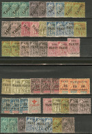 Collection. 1893-1903, Dont 14 Obl Et Nombreux Doubles, Qqs Ex Pd Ou Fortes Charnières. - TB - Other & Unclassified