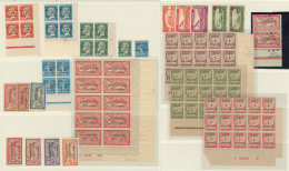 Lot. Variétés. 1920-1934 (Poste, PA, Taxe), Nombreuses Petites Variétés Tenant à Norm - Andere & Zonder Classificatie