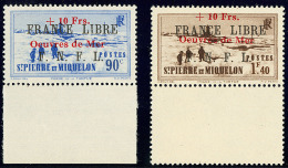 France-Libre. Nos 311A, 311B, Tous Deux Bdf. - TB - Other & Unclassified