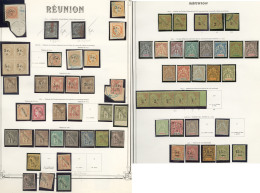 Collection. 1852-1905 (Poste), Bonnes Et Moyennes Valeurs Entre Les N°3 Et 55, Nombreux Doubles Obl, Tous éta - Altri & Non Classificati