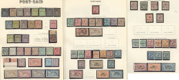 Collection. 1899-1928 (Poste, Taxe), Valeurs Moyennes Et Séries Complètes, Doubles Obl Constituant Une 2&e - Andere & Zonder Classificatie