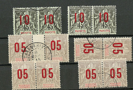 Chiffres Espacés. Nos 28 (2 Paires Avec Normaux), Madagascar 111A (4 Paires Avec Normaux). - TB - Andere & Zonder Classificatie