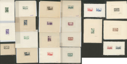 Lot. Epreuves D'artiste. 1934-1950 (Poste, PA), Types, Couleurs, Valeurs Et Formats Divers. - TB - Vide