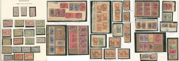 Lot. 1919-1945 (Poste, C.Px), Petites Et Moyennes Valeurs Dont Doubles Et Multiples Avec Obl Diverses Dont Paire Et Bloc - Andere & Zonder Classificatie