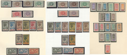 Collection. 1906-1915 (Poste, Taxe), Complète Sauf Taxe 10/15, La Majorité Des Séries En Double Don - Andere & Zonder Classificatie